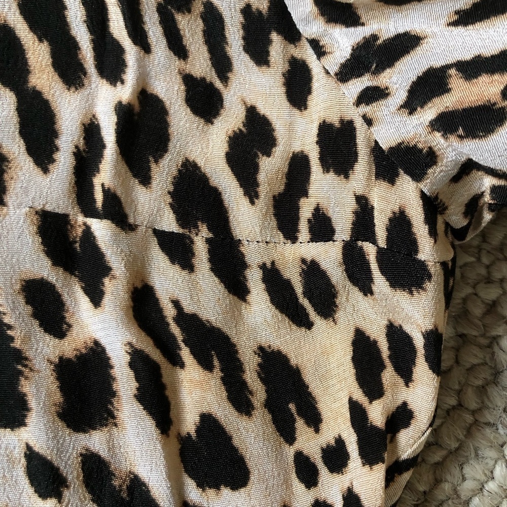 Maje Ricata Ruffled Leopard-Print Dress - Picture 8 of 15